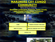 Tablet Screenshot of marinerscayresort.com